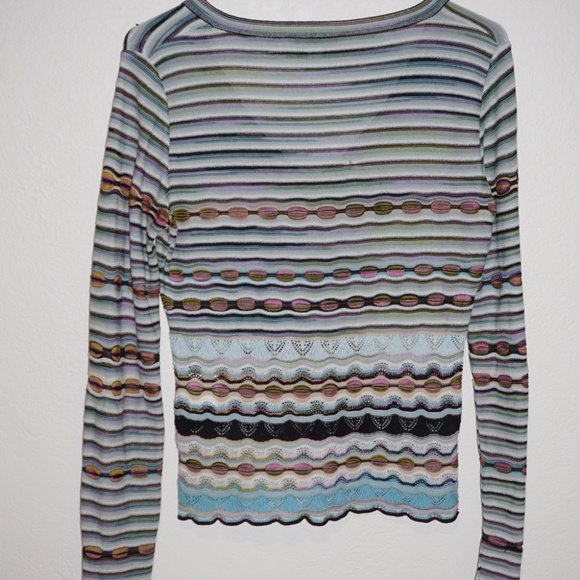 Missoni Striped V-Neck Top - Picture 4 of 5